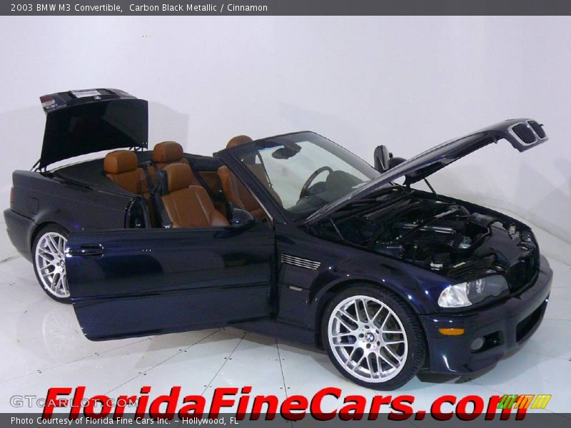 Carbon Black Metallic / Cinnamon 2003 BMW M3 Convertible