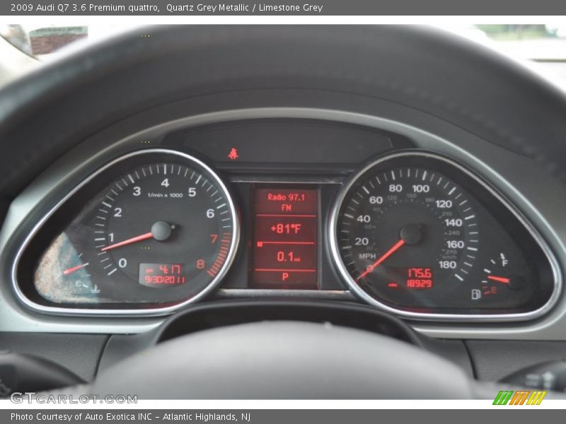 Quartz Grey Metallic / Limestone Grey 2009 Audi Q7 3.6 Premium quattro