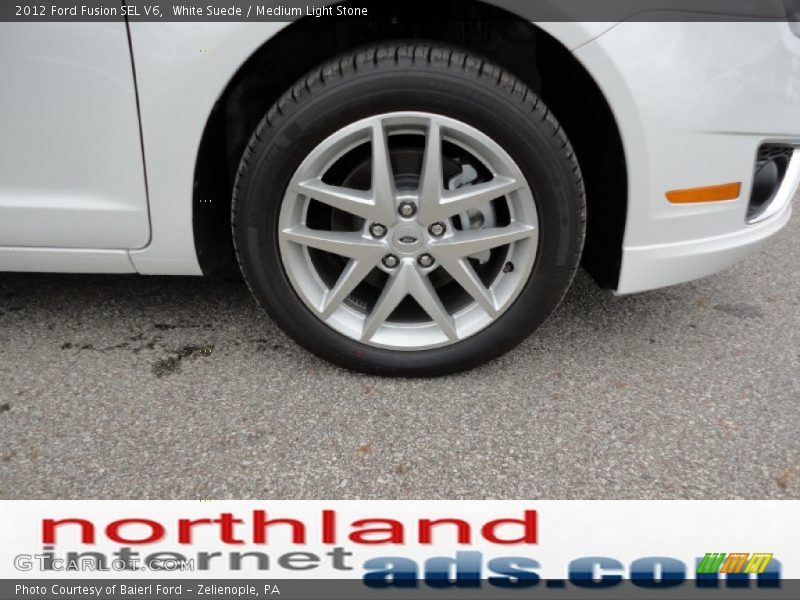 White Suede / Medium Light Stone 2012 Ford Fusion SEL V6