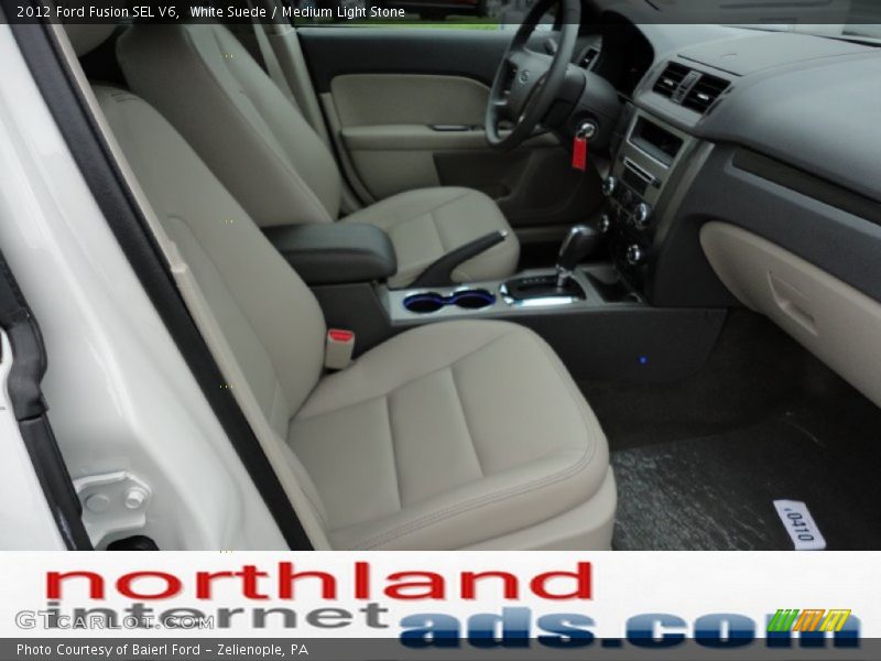 White Suede / Medium Light Stone 2012 Ford Fusion SEL V6
