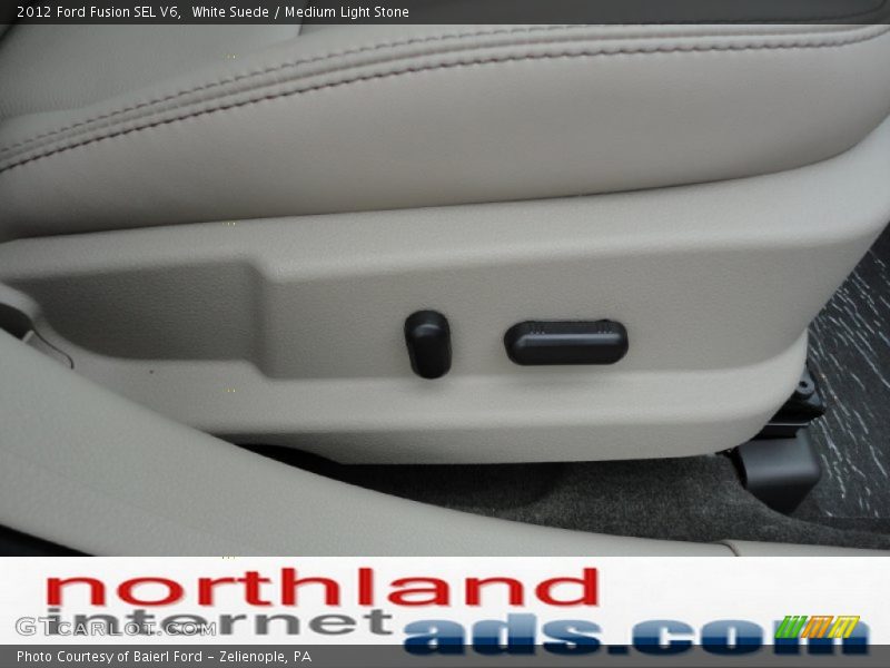 White Suede / Medium Light Stone 2012 Ford Fusion SEL V6