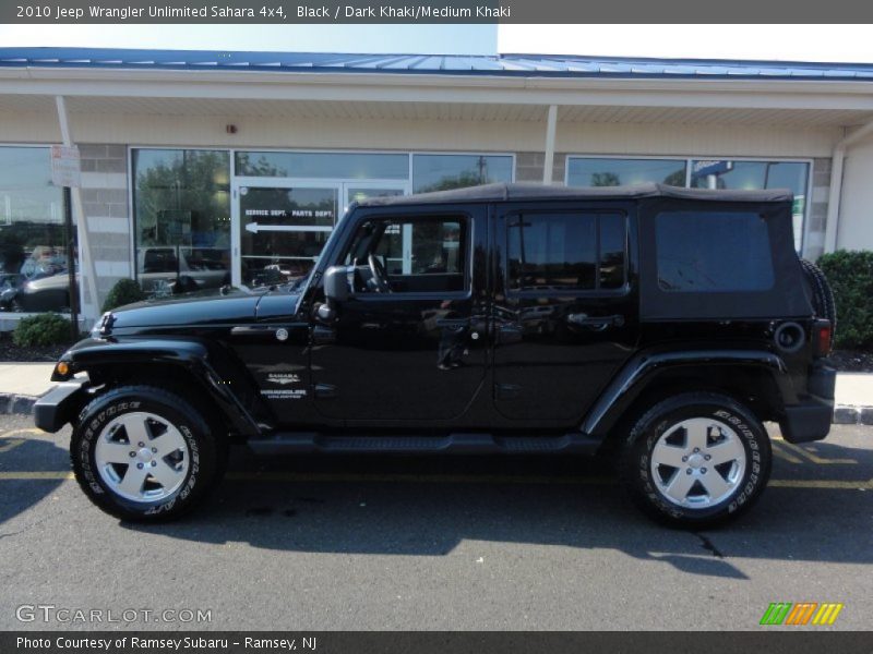 Black / Dark Khaki/Medium Khaki 2010 Jeep Wrangler Unlimited Sahara 4x4