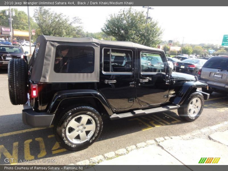 Black / Dark Khaki/Medium Khaki 2010 Jeep Wrangler Unlimited Sahara 4x4