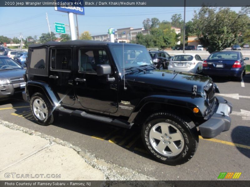 Black / Dark Khaki/Medium Khaki 2010 Jeep Wrangler Unlimited Sahara 4x4