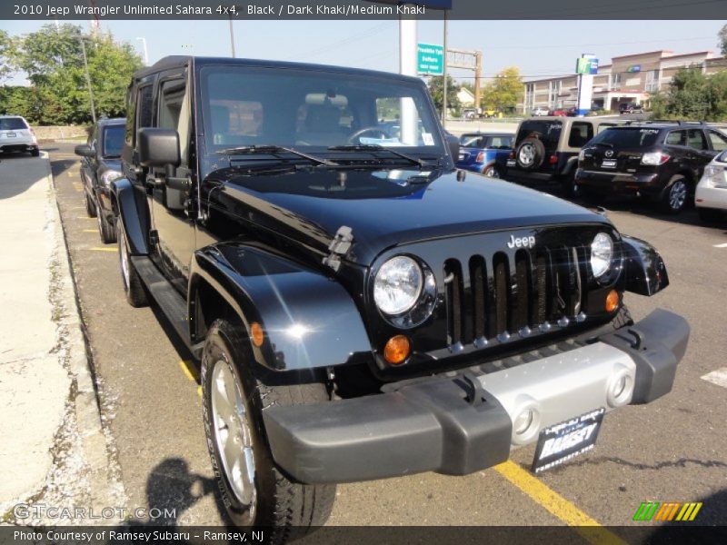Black / Dark Khaki/Medium Khaki 2010 Jeep Wrangler Unlimited Sahara 4x4