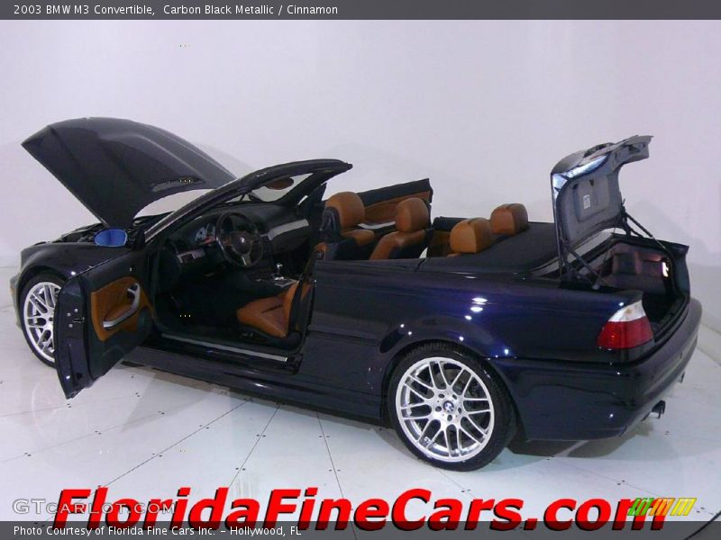 Carbon Black Metallic / Cinnamon 2003 BMW M3 Convertible