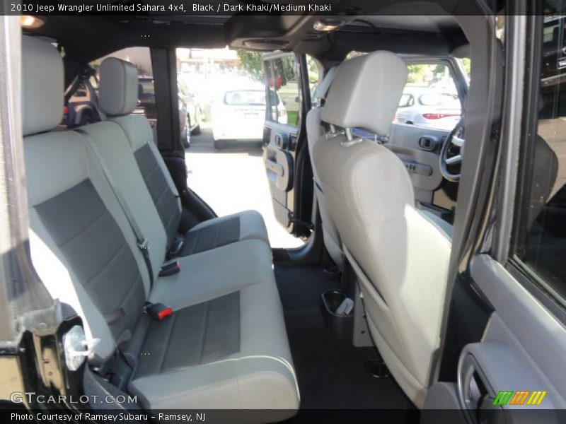 Black / Dark Khaki/Medium Khaki 2010 Jeep Wrangler Unlimited Sahara 4x4