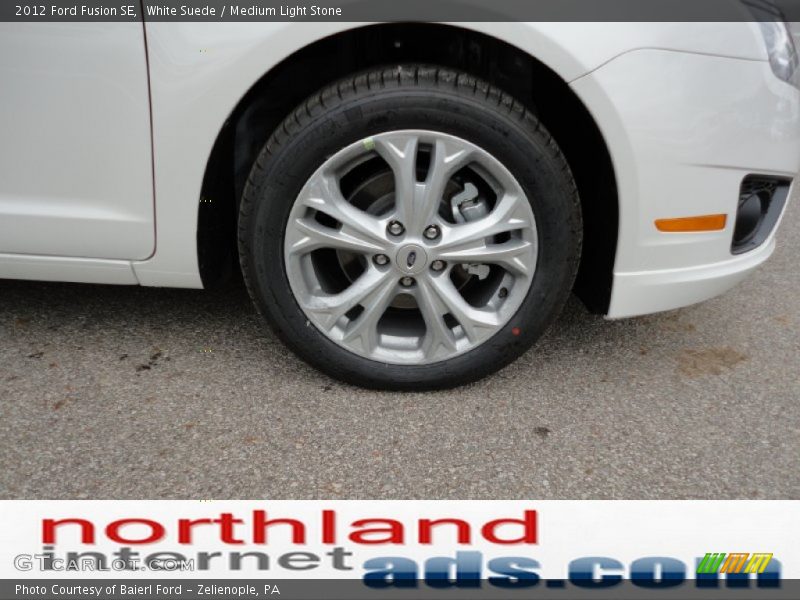 White Suede / Medium Light Stone 2012 Ford Fusion SE