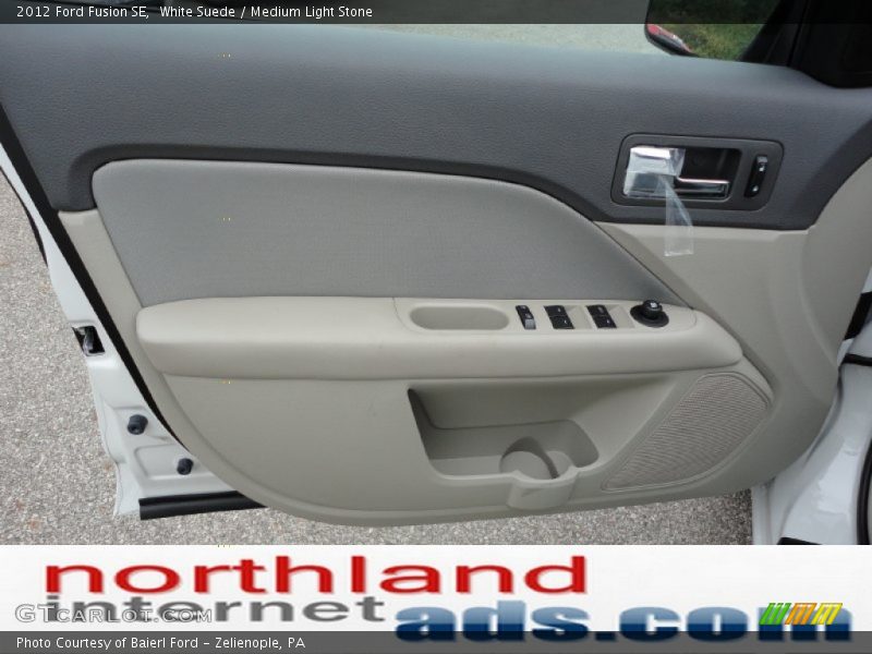 White Suede / Medium Light Stone 2012 Ford Fusion SE