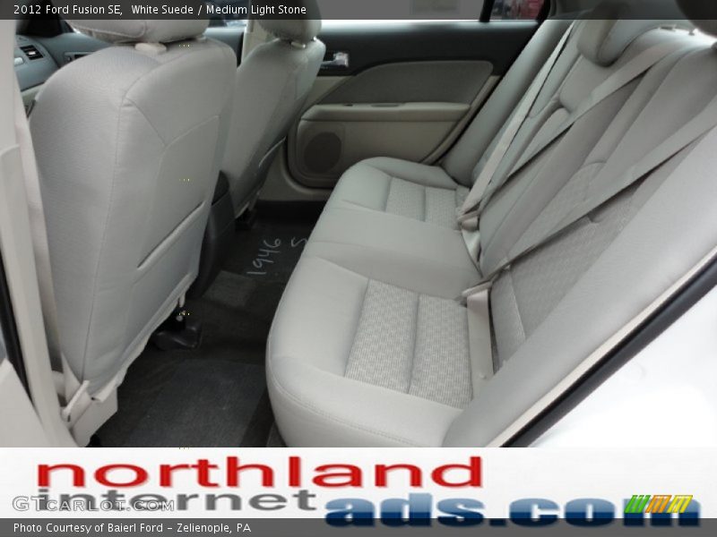 White Suede / Medium Light Stone 2012 Ford Fusion SE