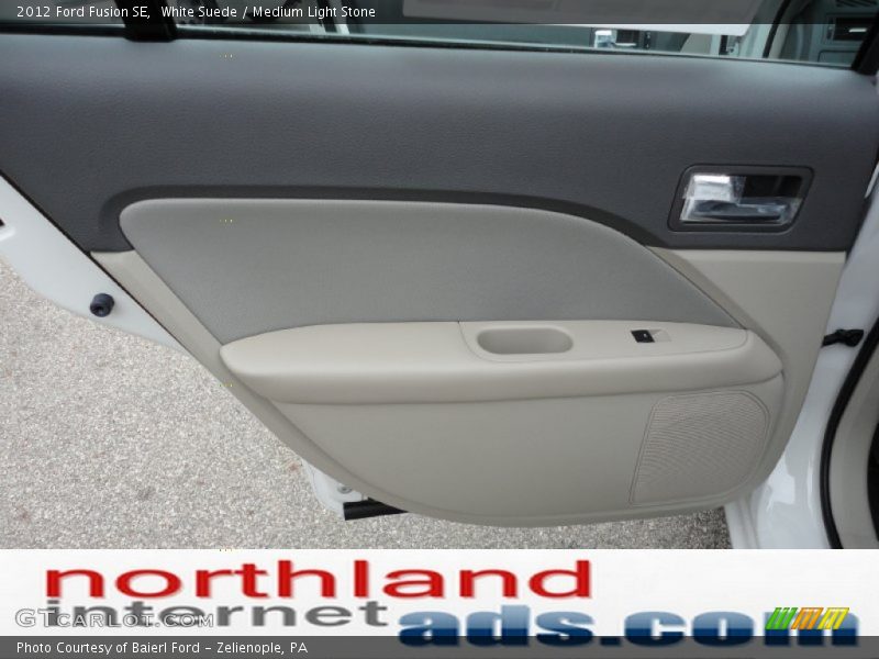 White Suede / Medium Light Stone 2012 Ford Fusion SE