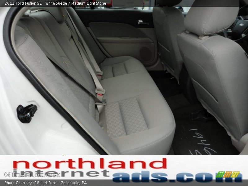 White Suede / Medium Light Stone 2012 Ford Fusion SE