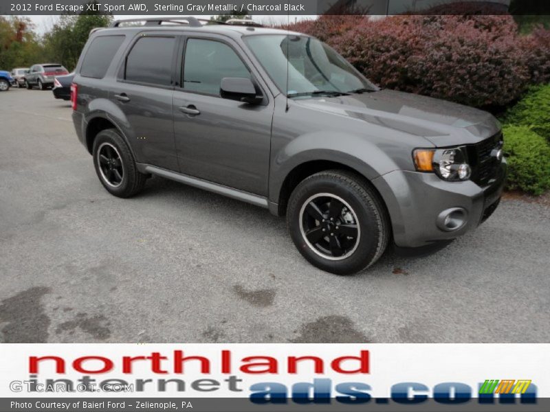 Sterling Gray Metallic / Charcoal Black 2012 Ford Escape XLT Sport AWD