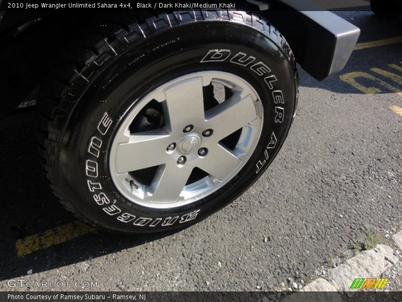 Black / Dark Khaki/Medium Khaki 2010 Jeep Wrangler Unlimited Sahara 4x4