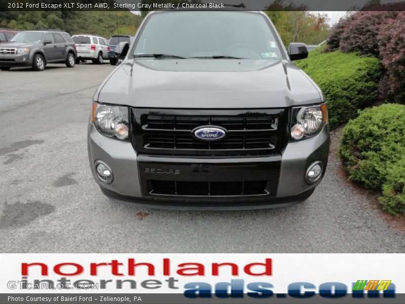 Sterling Gray Metallic / Charcoal Black 2012 Ford Escape XLT Sport AWD