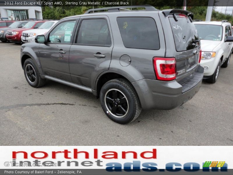 Sterling Gray Metallic / Charcoal Black 2012 Ford Escape XLT Sport AWD