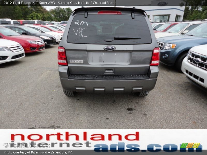 Sterling Gray Metallic / Charcoal Black 2012 Ford Escape XLT Sport AWD