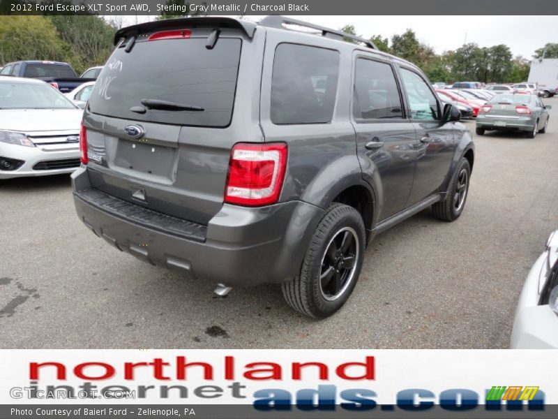 Sterling Gray Metallic / Charcoal Black 2012 Ford Escape XLT Sport AWD