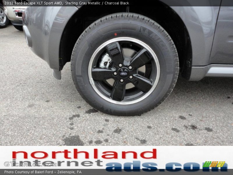 Sterling Gray Metallic / Charcoal Black 2012 Ford Escape XLT Sport AWD