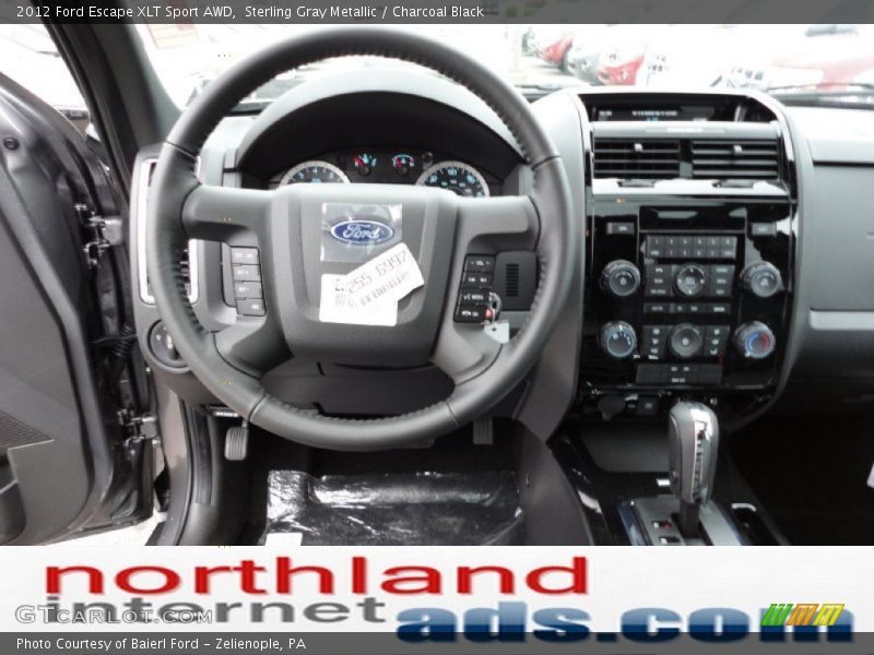 Sterling Gray Metallic / Charcoal Black 2012 Ford Escape XLT Sport AWD
