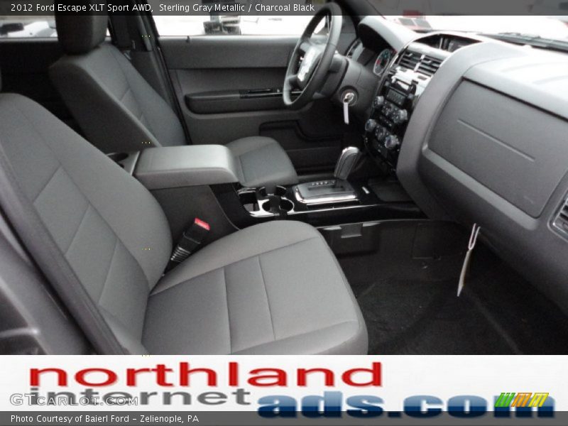 Sterling Gray Metallic / Charcoal Black 2012 Ford Escape XLT Sport AWD