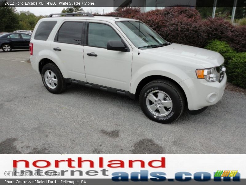 White Suede / Stone 2012 Ford Escape XLT 4WD