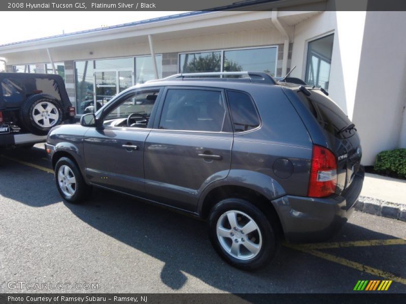 Platinum Silver / Black 2008 Hyundai Tucson GLS