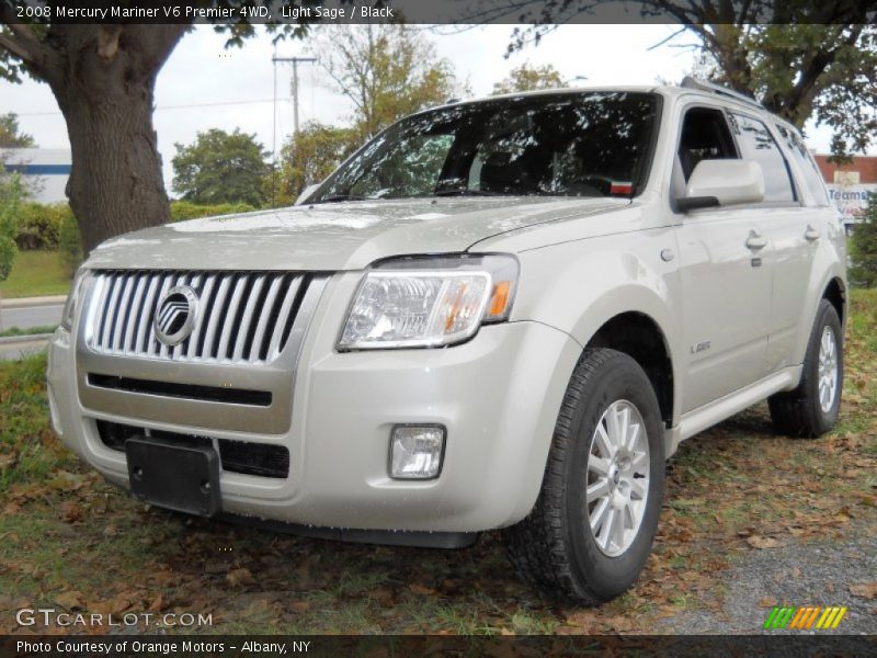 Light Sage / Black 2008 Mercury Mariner V6 Premier 4WD