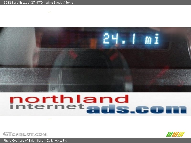 White Suede / Stone 2012 Ford Escape XLT 4WD