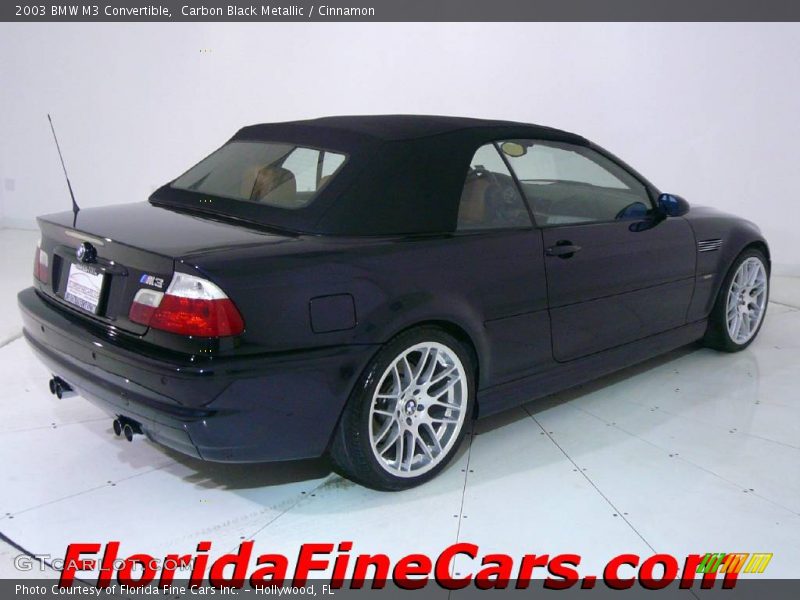 Carbon Black Metallic / Cinnamon 2003 BMW M3 Convertible