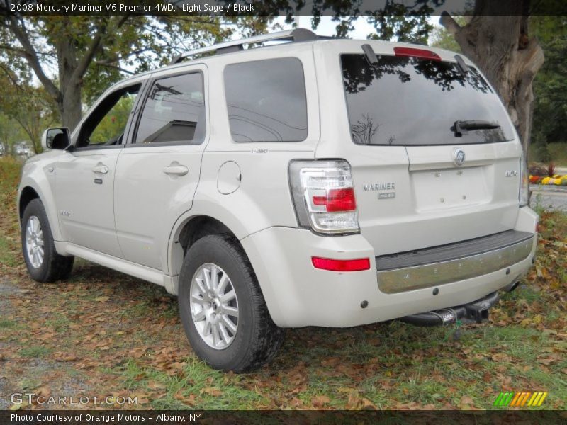 Light Sage / Black 2008 Mercury Mariner V6 Premier 4WD