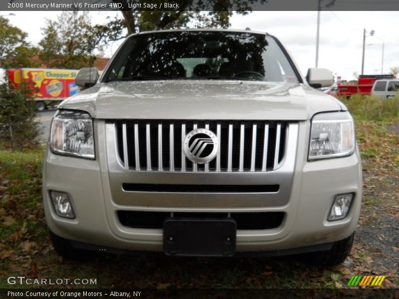 Light Sage / Black 2008 Mercury Mariner V6 Premier 4WD