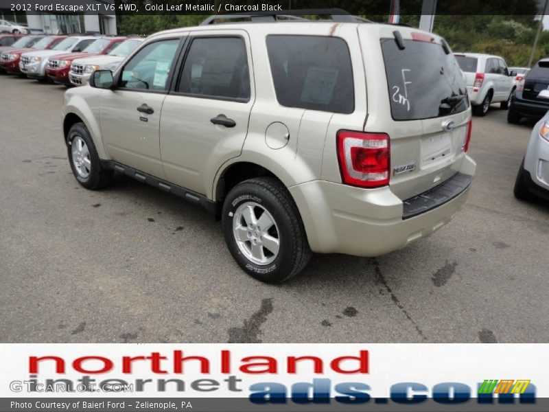 Gold Leaf Metallic / Charcoal Black 2012 Ford Escape XLT V6 4WD