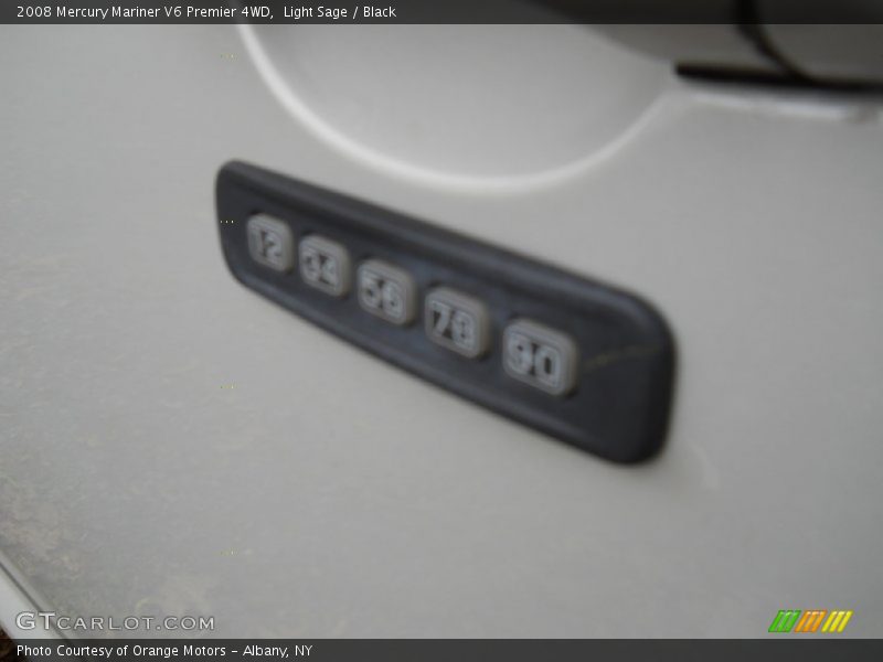 Light Sage / Black 2008 Mercury Mariner V6 Premier 4WD