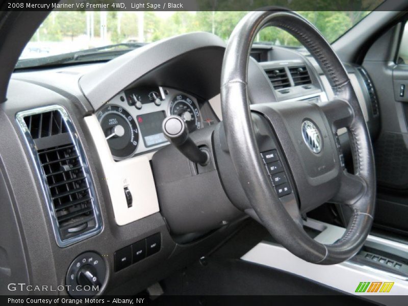 Light Sage / Black 2008 Mercury Mariner V6 Premier 4WD