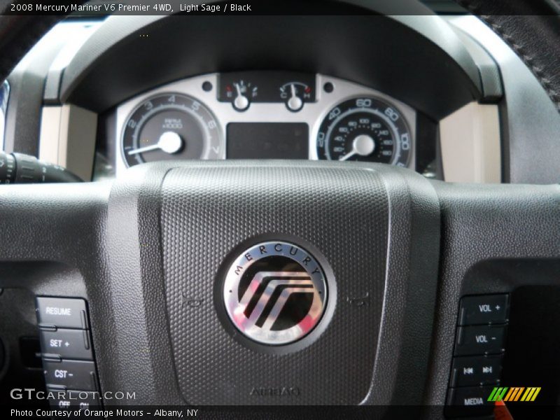 Light Sage / Black 2008 Mercury Mariner V6 Premier 4WD
