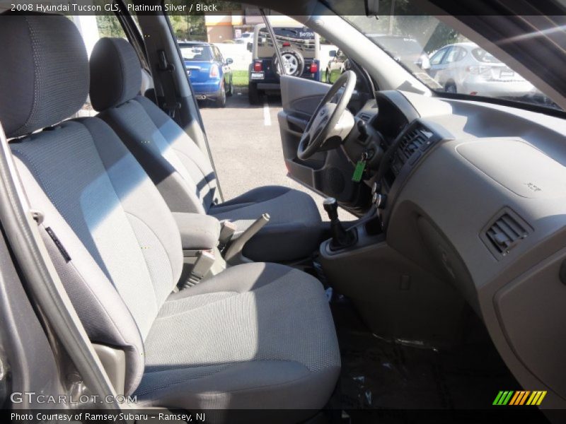 Platinum Silver / Black 2008 Hyundai Tucson GLS