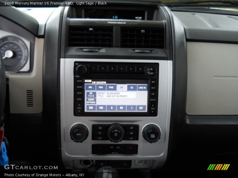 Light Sage / Black 2008 Mercury Mariner V6 Premier 4WD