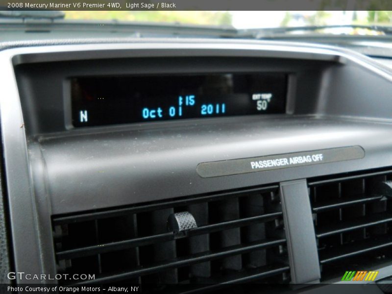 Light Sage / Black 2008 Mercury Mariner V6 Premier 4WD