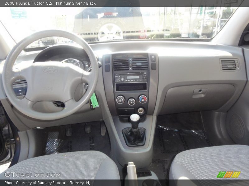 Platinum Silver / Black 2008 Hyundai Tucson GLS