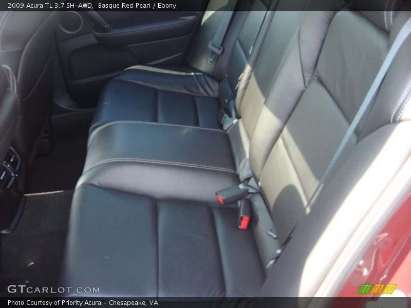 Basque Red Pearl / Ebony 2009 Acura TL 3.7 SH-AWD