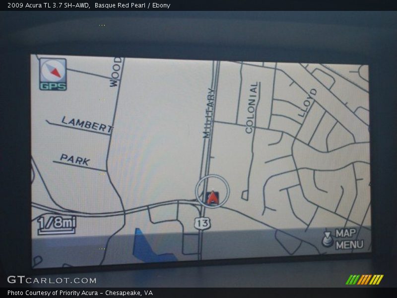 Basque Red Pearl / Ebony 2009 Acura TL 3.7 SH-AWD