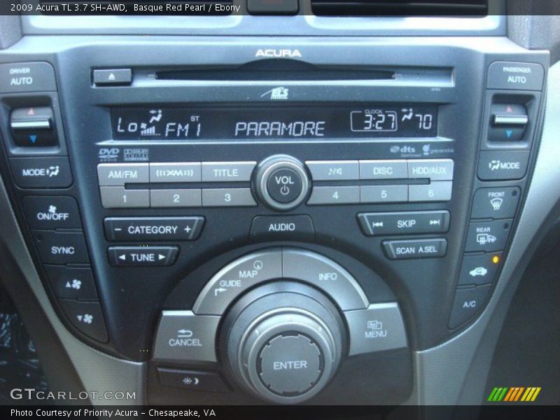 Basque Red Pearl / Ebony 2009 Acura TL 3.7 SH-AWD