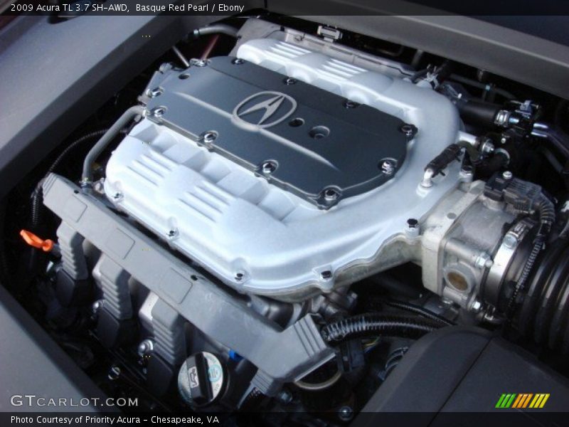 Basque Red Pearl / Ebony 2009 Acura TL 3.7 SH-AWD