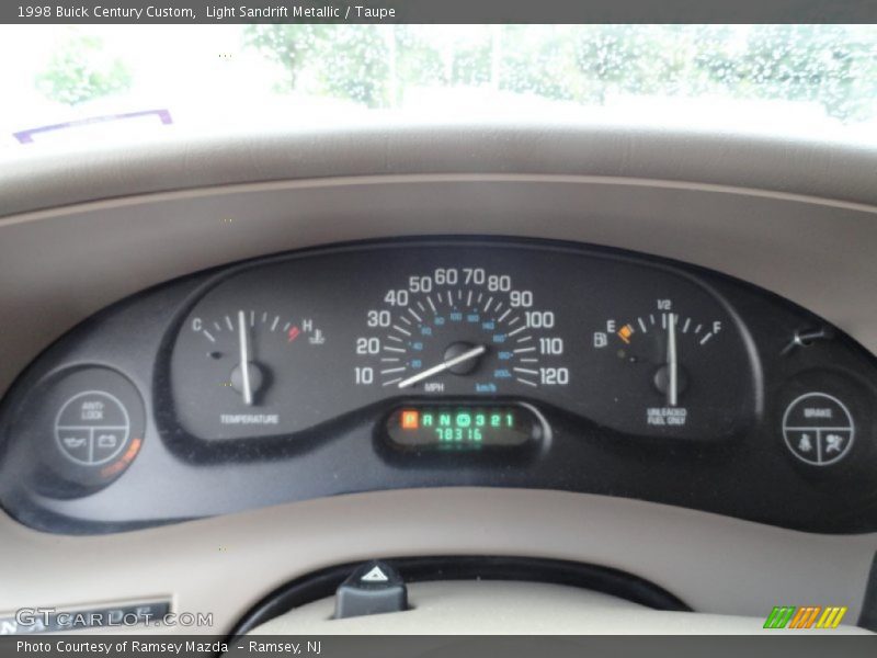 Light Sandrift Metallic / Taupe 1998 Buick Century Custom