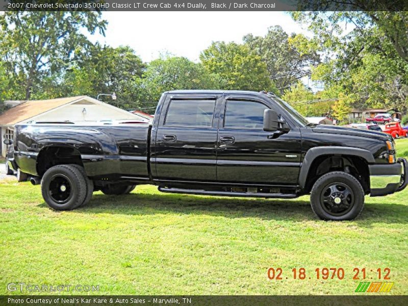 Black / Dark Charcoal 2007 Chevrolet Silverado 3500HD Classic LT Crew Cab 4x4 Dually
