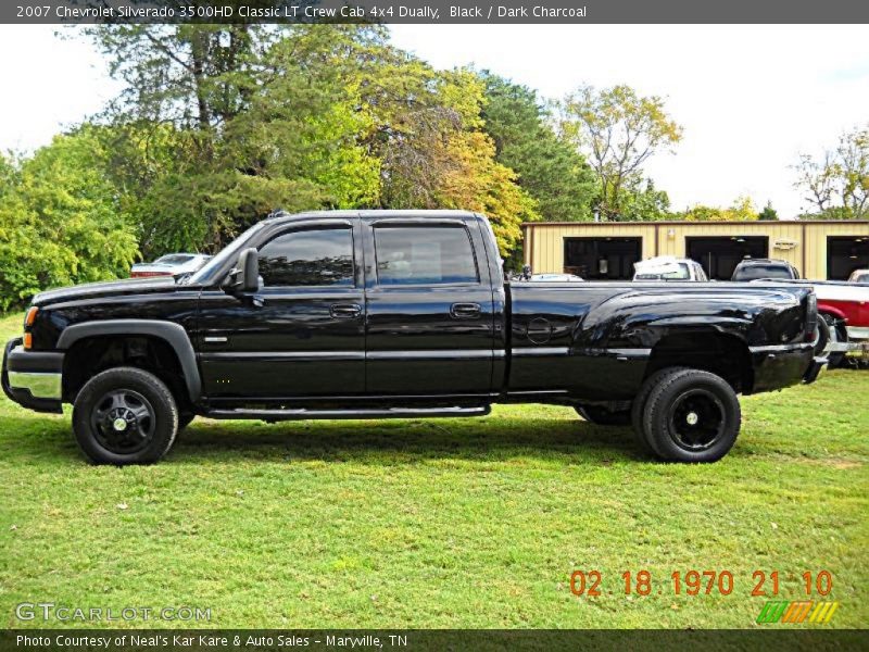 Black / Dark Charcoal 2007 Chevrolet Silverado 3500HD Classic LT Crew Cab 4x4 Dually