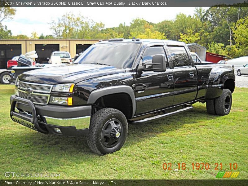Black / Dark Charcoal 2007 Chevrolet Silverado 3500HD Classic LT Crew Cab 4x4 Dually