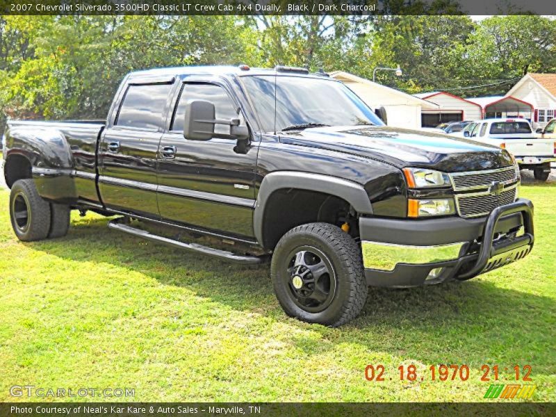 Black / Dark Charcoal 2007 Chevrolet Silverado 3500HD Classic LT Crew Cab 4x4 Dually