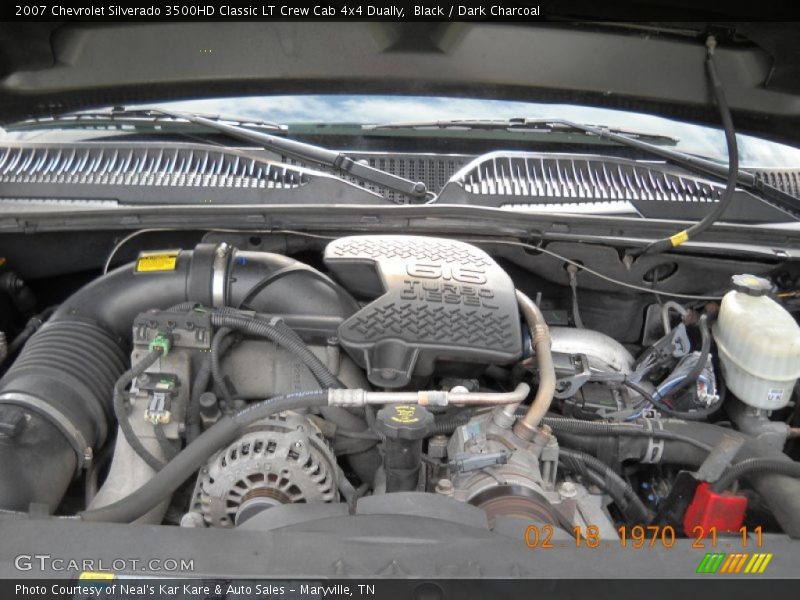 Black / Dark Charcoal 2007 Chevrolet Silverado 3500HD Classic LT Crew Cab 4x4 Dually